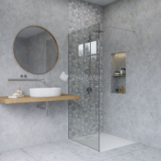 Душевая перегородка StekloMet серия Shower Basic SM-090101.01 Душевая перегородка StekloMet серия Shower Basic SM-090101.01