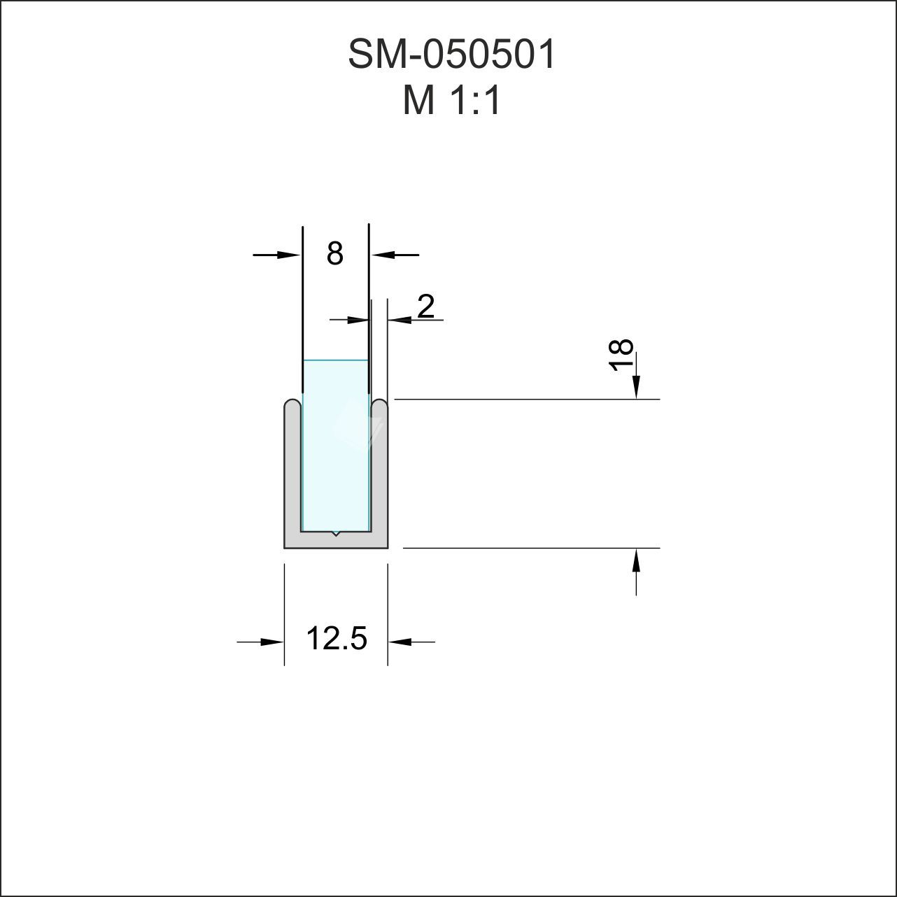 ������� U-�������� ��� ������� 12.5�18�� 3000�� SM-05050501