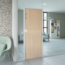 Стеклянная перегородка с распашной дверью StekloMet серия Simple Solid SM-023110.11 Стеклянная перегородка с распашной дверью StekloMet серия Simple Solid SM-023110.11