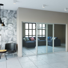 Стеклянная перегородка с распашной дверью StekloMet серия Elegant Duo SM-023211.13 Стеклянная перегородка с распашной дверью StekloMet серия Elegant Duo SM-023211.13