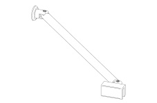 Штанга в сборе для душевой D16мм SM-5F10 Штанга в сборе для душевой D16мм SM-5F10