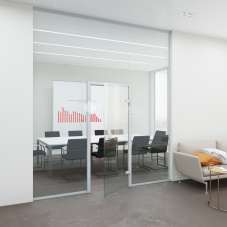 Стеклянная перегородка StekloMet серия Simple One SM-023108.08 Стеклянная перегородка StekloMet серия Simple One SM-023108.08