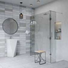 Душевая перегородка StekloMet серия Shower Basic SM-090319.01.4B Душевая перегородка StekloMet серия Shower Basic SM-090319.01.4B