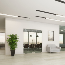 Стеклянная дверь маятниковая StekloMet серия Easy Universal SM-012203.10 Стеклянная дверь маятниковая StekloMet серия Easy Universal SM-012203.10