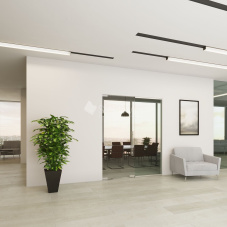 Стеклянная перегородка с маятниковой дверью StekloMet серия Easy Universal SM-012102.10 Стеклянная перегородка с маятниковой дверью StekloMet серия Easy Universal SM-012102.10