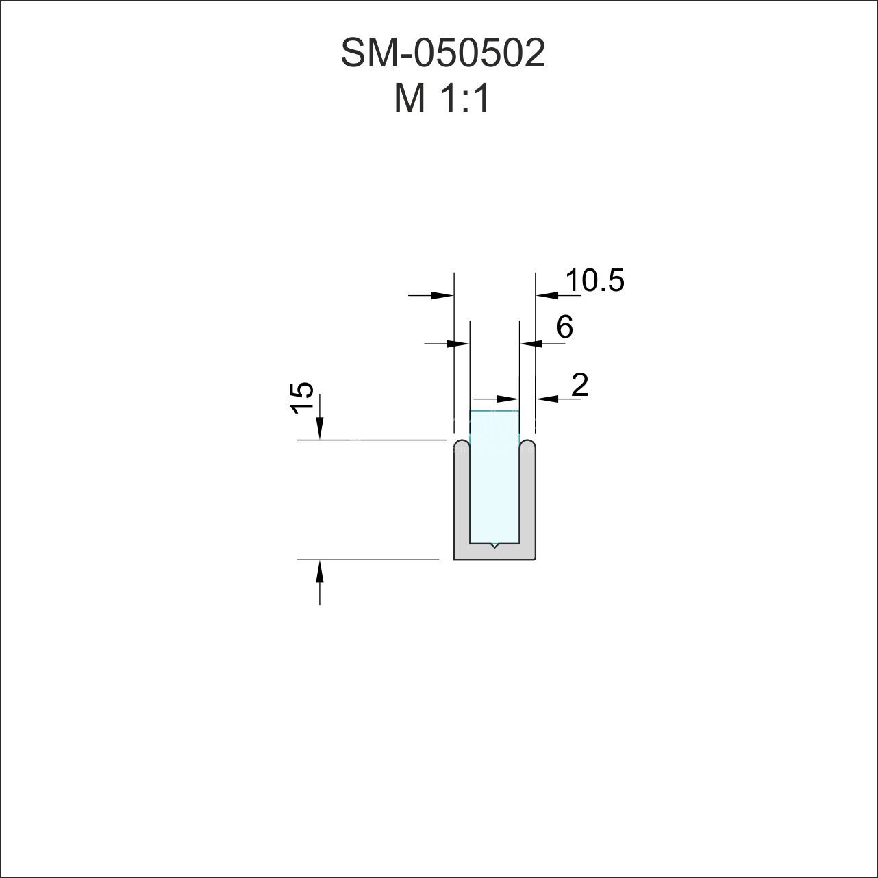 ������� U-�������� ��� ������� 10.5�15�� 3000�� SM-05050502