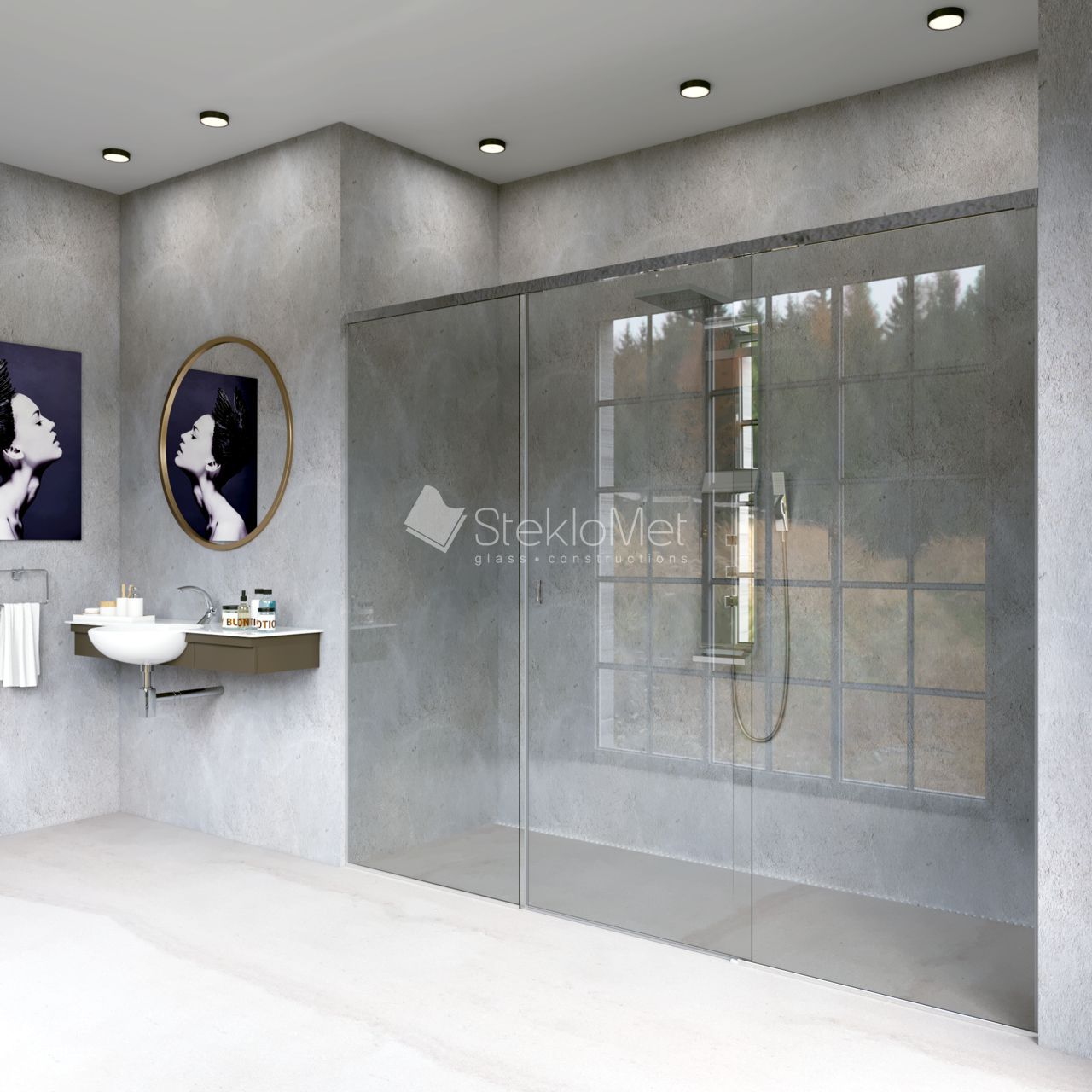 ������� ����������� StekloMet ����� Shower Piuma SM-180302.09R