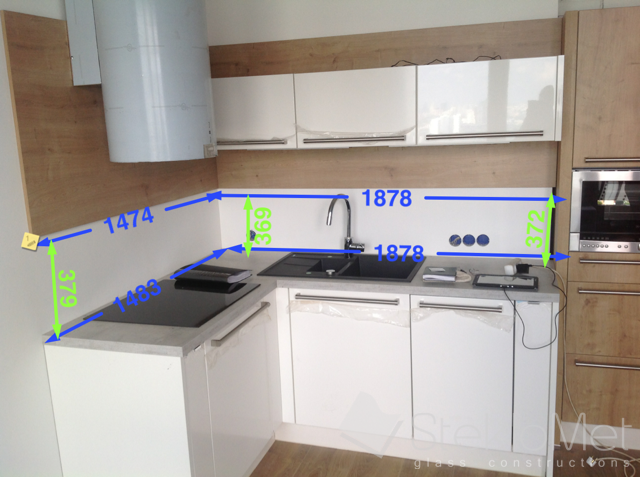 Замер кухонного фартука Замер кухонного фартука